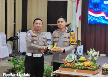 Peringati Hari Lalu Lintas Bhayangkara ke-71, Satlantas Polres Pacitan Gelar Doa Bersama dan Tasyakuran