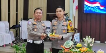 Peringati Hari Lalu Lintas Bhayangkara ke-71, Satlantas Polres Pacitan Gelar Doa Bersama dan Tasyakuran
