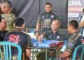 Dandim 0801/Pacitan Letkol Arh Rudi Ariyanto bersama jajaran pimpinan daerah dan peserta dalam giat Open Tournament Domino ORADO 101 Piala Panglima TNI di Gedung Gasibu Swadaya Pacitan, Minggu (27/9/2026). (Foto: Istimewa)