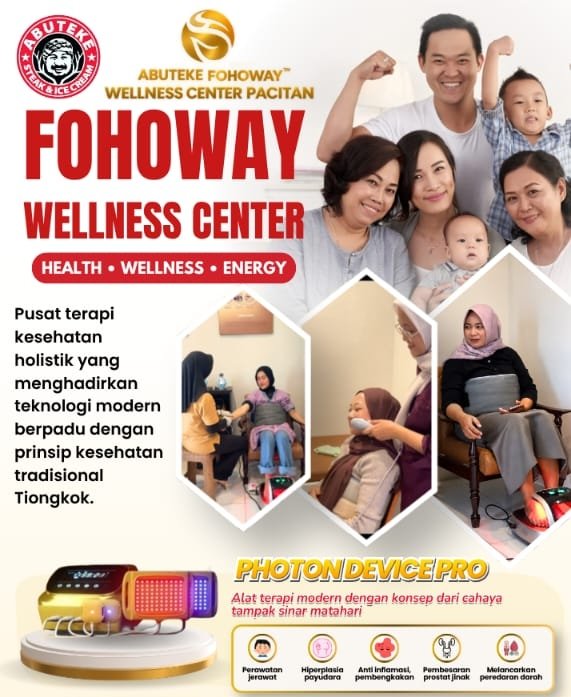 Resmi Buka di Pacitan, Abuteke Fohoway Wellness Center Tawarkan Terapi Kesehatan Holistik Berbasis Teknologi Resmi Buka di Pacitan, Abuteke Fohoway Wellness Center Tawarkan Terapi Kesehatan Holistik Berbasis Teknologi