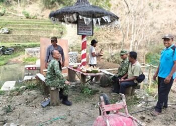 Dandim Pacitan Tinjau Pembangunan Jembatan Garuda Sambil Serap Aspirasi Warga Desa Ngreco