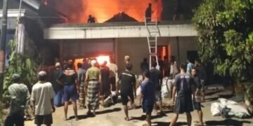 Si Jago Merah Amuk Pemukiman di Tegalombo Pacitan, Kerugian Ditaksir Capai Rp150 Juta