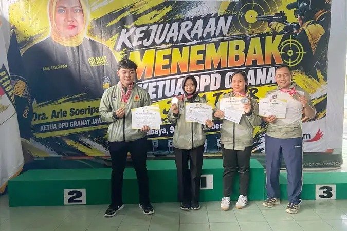 Keterbatasan Senjata Bukan Penghalang, Kontingen Menembak Pacitan Borong 5 Medali di Kejurda Jatim 2026 Keterbatasan Senjata Bukan Penghalang, Kontingen Menembak Pacitan Borong 5 Medali di Kejurda Jatim 2026